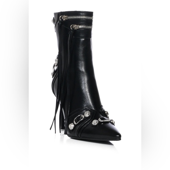 Callie Lives XENA AZALEA WANG Brooklyn Baby Stiletto Ankle Bootie Black Size 9 - Picture 6 of 10